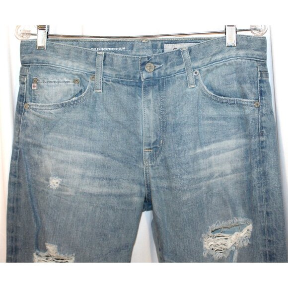 Adriano Goldschmied Ex-Boyfriend Slim / Slouchy Slim Jeans Distressed Size 28 - Picture 2 of 7